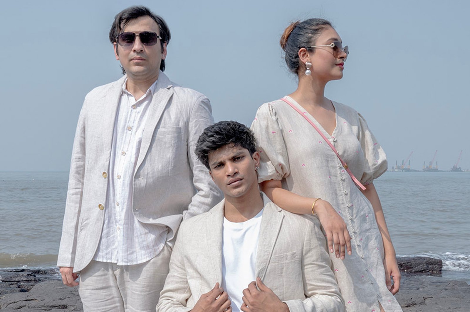 Premium fashion brand photoshoot with styled look and art direction