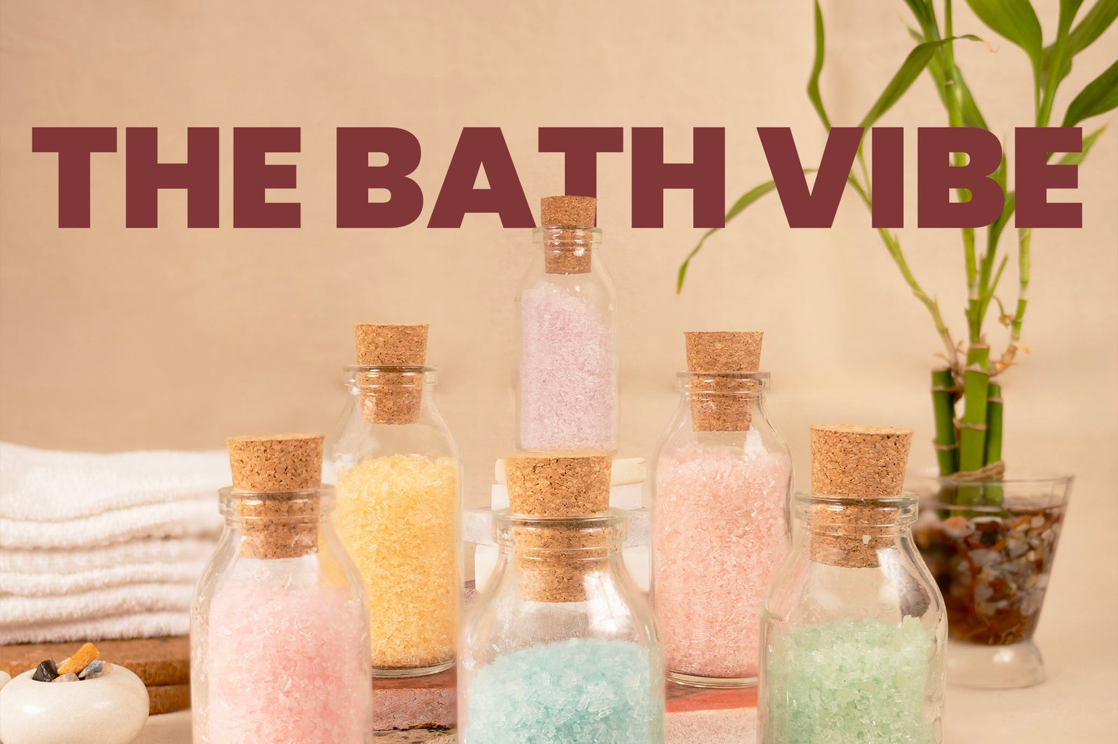 the bath vibe bath salt and soap product photography